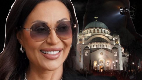 ПРИЧЕСТИЛА СЕ ЦЕЦА: Певачица на поноћној литургији - Сви смо на окупу