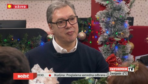 PRETNJE BLOKADERA PREDSEDNIKU I NA BADNJE VEČE Vučić: Želim njima sve najbolje, da žive još bolje, da im deca imaju bolju budućnost