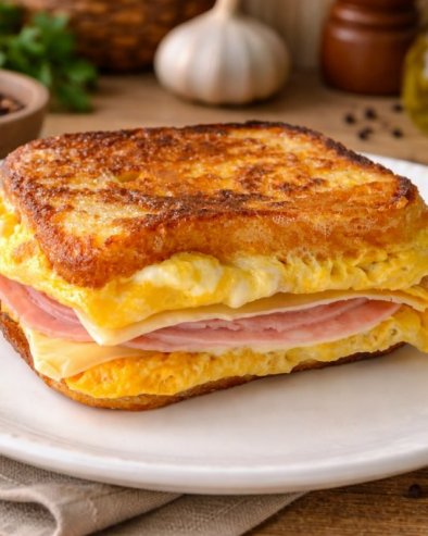 БРЗИ ТОСТ СА ЈАЈИМА, ШУНКОМ И СИРОМ: Брз, једноставан и готов за неколико минута