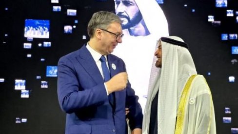 VUČIĆ NA NEDELJI ODRŽIVOSTI 2026 U ABU DABIJU: Zahvalan na ovoj izuzetnoj prilici za Srbiju