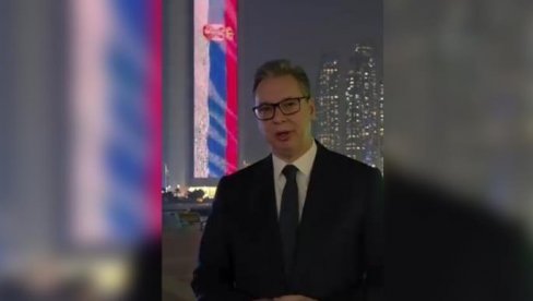 VUČIĆ ČESTITAO SRPSKU NOVU GODINU: Srce mi je večeras puno dok gledam najlepšu trobojku na svetu