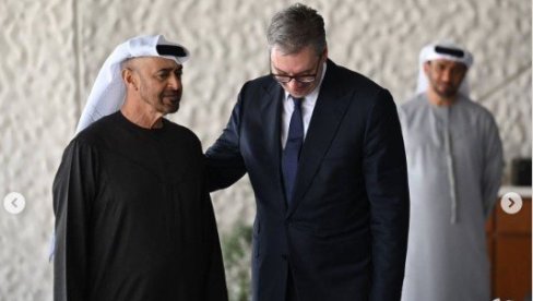 BILA MI JE ČAST I PRIVILEGIJA DA BUDEM GOST  Vučić sa Bin Zajedom obišao Nacionalni muzej: Nadam se da ćemo da očuvamo najbolji odnos