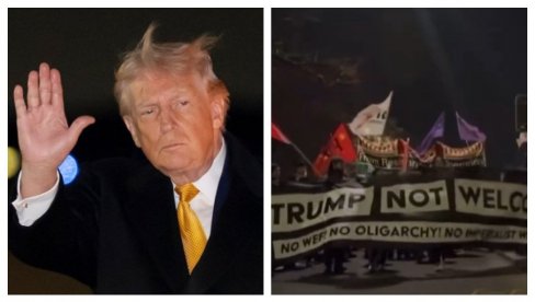 TRAMPE, NISI DOBRODOŠAO! Nasilni protesti uoči dolaska predsednika SAD u Davos (VIDEO)