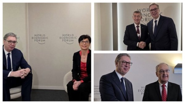 ВУЧИЋ У ДАВОСУ: Бројни сусрети са светским званичницима