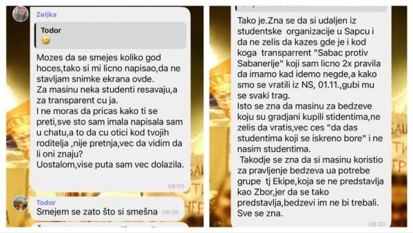 ТОТАЛНО КЛАЊЕ МЕЂУ ШАБАЧКИМ БЛОКАДЕРИМА! Увреде само пљуште - Не зна се ко кога и чиме чашћава (ВИДЕО)