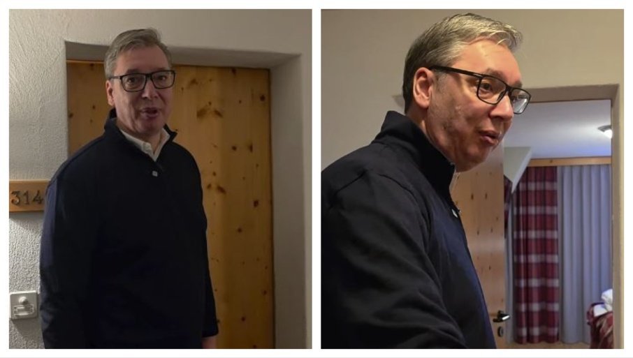 ЈЕДВА ЧЕКАМ ПОВРАТАК У МОЈ БЕОГРАД Вучић се огласио на Инстаграму - Показао собу у којој је смештен у Клостерсу (ВИДЕО)