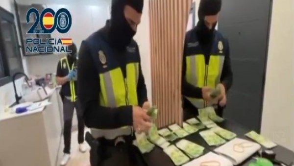 ЦРНА СЕНКА ОДВЕЛА 105 ЉУДИ ИЗА РЕШЕТАКА: У Шпанији разбијена највећа криминална мрежа за трговину кокаином (ВИДЕО)