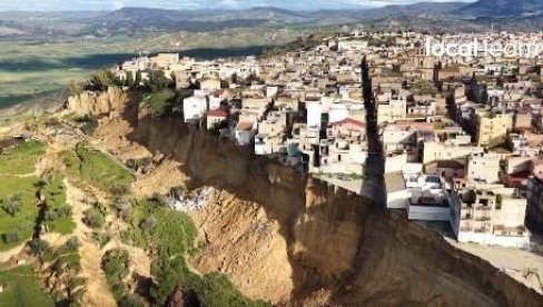 KLIZIŠTE GUTA GRAD: Rascep dug četiri kilometara - kuće na ivici litice (VIDEO)