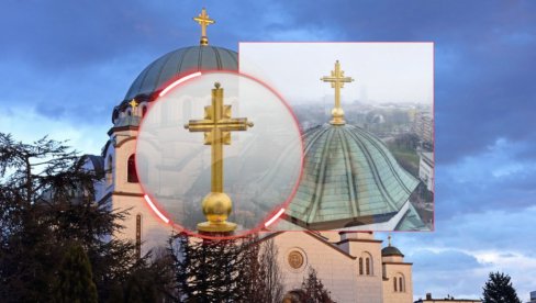 KRST NA HRAMU SVETOG SAVE KRIJE TUŽNU PRIČU: NJegov autor je tragično skončao - samo 20 dana posle postavljanja