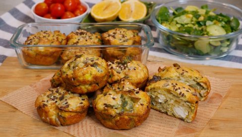 PROJICE SA SVEŽIM SPANAĆEM, SIROM I RAŽANIM PAHULJICAMA: Recept za zdrave projice