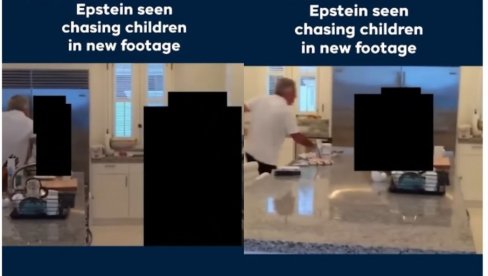 ISPLIVAO NOVI JEZIV SNIMAK: Epstajn juri po kući mlade devojčice (VIDEO)