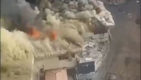 GORI OGROMNA PIJACA: Crni dim se nadvio nad gradom - 2.000 metara u plamenu (VIDEO)