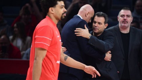 BURA POSLE ZVEZDA - HAPOEL! Saša Obradović oduševljen podvigom, Dimitris Itudis ide okolo i viče: Agresija! Agresija!