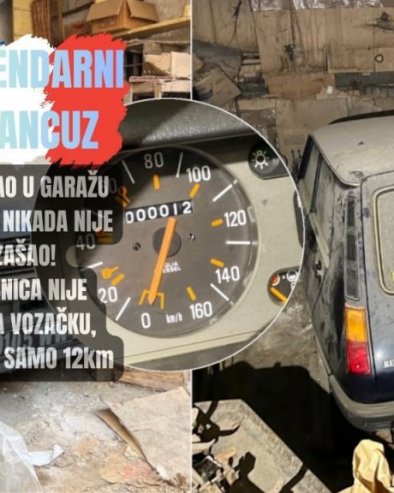 КУПЉЕН НОВ, У ГАРАЖИ СТАЈАО 43 ГОДИНЕ: Пронашли легендарни аутомобил, прешао само 12 километара (ФОТО)