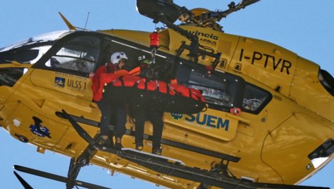 TUŽNE SCENE U KORTINI: Lindzi Von jaukala od bolova! Helikopterom je prevezli u bolnicu! (VIDEO)