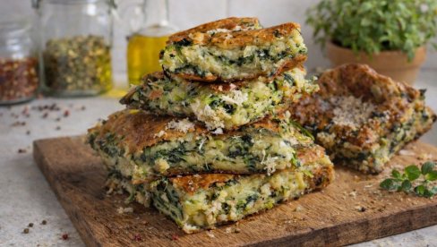 ПИТА СПАНАЋ ФЕТА: Лаган доручак са само мало калорија по парчету