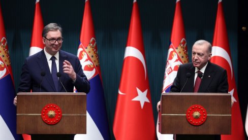 ИЗУЗЕТНО ПРОДУКТИВНИ РАЗГОВОРИ У АНКАРИ Вучић: Разумемо политички и економски значај Турске која је један од наважнијих партнера Србије