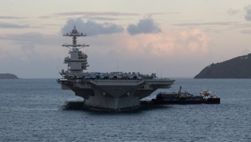 AMERIČKO UBOJITO ORUŽJE KRENULO IZ HRVATSKE NA IRAN: Najveći svetski nosač aviona USS DŽerald R. Ford otplovio ka Bliskom istoku (VIDEO)