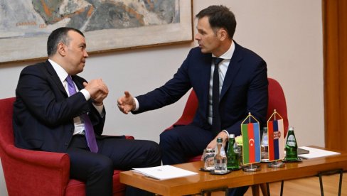 AZERBEJDŽAN JE NAŠ POUZDAN PARTNER Siniša Mali sastao se sa Sahilom Babajevim oko unapređenja ekonomske saradnje