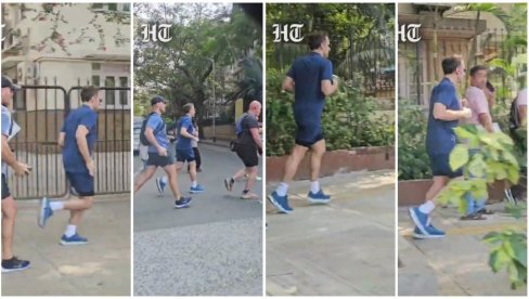 ŠTA TO RADI MAKRON U INDIJI? Snimljen u šortsu kako trči ulicama grada, prolaznici u čudu (VIDEO)