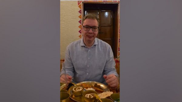 ЉУТА ХРАНА, ПРАВИМ СЕ ДА МИ НИЈЕ НИШТА Вучић из Индије: За нас много тога сутра и прексутра, бавићемо се будућношћу Србије