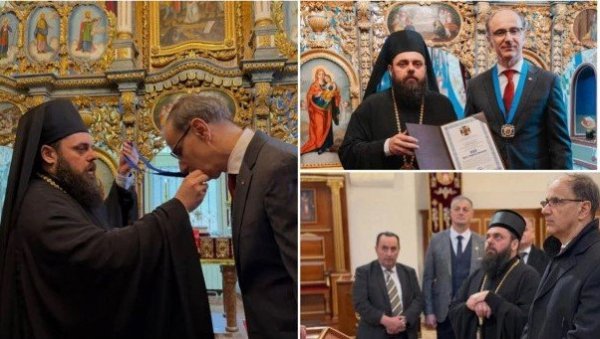 СНАЖНА ПОРУКА ВЛАДИКЕ ХЕРУВИМА ИЗ ВУКОВАРА ЗА ДАН ДРЖАВНОСТИ СРБИЈЕ Доделио орден премијеру Мацуту, ево шта је поручио