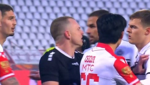 PRENOS, CRVENA ZVEZDA - PARTIZAN: I prekid, i burno pred oba gola, i sukob igrača - kakav večiti derbi! (VIDEO)