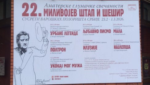 У ЧАСТ МИЛИВОЈА ЖИВАНОВИЋА: Фестивал отварају „Урбане легенде“ позоришта из Алексинца