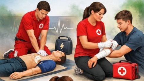 JAVNI ČAS PRVE POMOĆI: U Ćupriji za učenike i sve građane