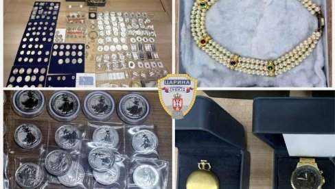 ЗАПЛЕЊЕНИ НАКИТ И СРЕБРЊАЦИ ВРЕДНИ ВИШЕ ОД 30.000 ЕВРА: На прелазу Прешево спречено кријумчарење драгоцености