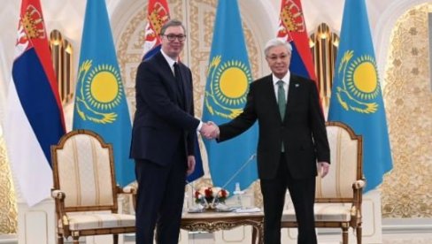 TOKAJEV ĆE VUČIĆA ODLIKOVATI ORDENOM ZLATNOG ORLA: Za srpskog predsednika najviše odlikovanje koje postoji u Kazahstanu