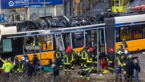 УЖАС У МИЛАНУ: Две особе погинуле, 38 повређено у удесу трамваја на линији бр. 9 (ФОТО)