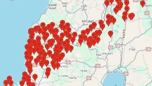 POGLEDAJTE MAPU IRANSKOG UDARA: Balističke rakete krenule pravo ka Tel Avivu (MAPA)