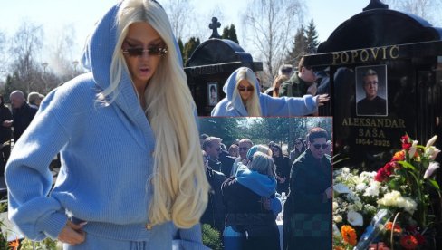 ДИВА СЕ СЛОМИЛА НА САШИНОМ ГРОБУ: Карлеуша скрхана болом, пала Сузани у наручје (ФОТО/ВИДЕО)