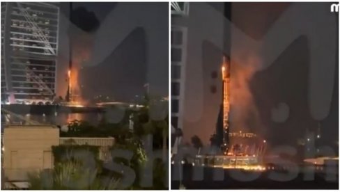PAKAO U DUBAIJU! Iranci pogodili Burdž el Arab, simbol luksuza i jedan od najpoznatijih hotela na svetu (VIDEO)