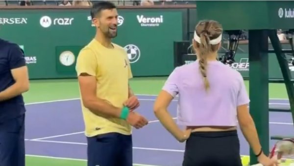 ПА, ГДЕ СИ ТИ БРЕ!? Ево шта је урадио Новак Ђоковић чим је стигао у Индијан Велс (ВИДЕО)