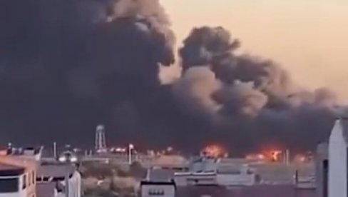 ПОГОЂЕН АЕРОДРОМ У ТЕХЕРАНУ: Ирански путнички авион у пламену (ФОТО/ВИДЕО)