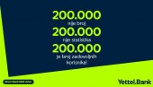200.000 РАЗЛОГА ЗА СЛАВЉЕ: Yettel bank прославља 200.000 Bank MAX корисника