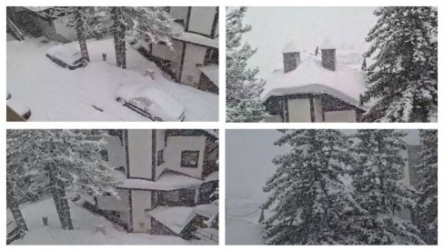 VEJE KAO USRED ZIME: Sneg pada na Kopaoniku (VIDEO)