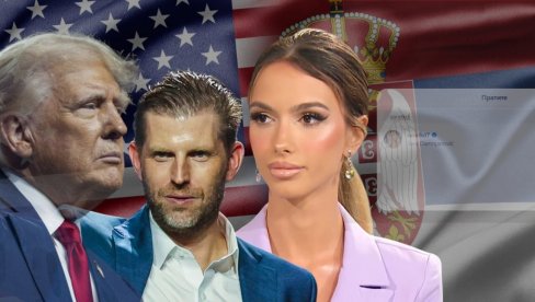 ТРАМПОВ СИН БАЦИО ОКО НА ЛЕПУ СРПКИЊУ Мисица остала заробљена у Дубаију: Звали су ме из амбасаде, одбила сам да летим (ФОТО)