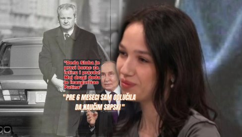 SLOBINA UNUKA DOŠLA U SRBIJU Dosad se nije pojavljivala u javnosti: Moj deda je bio pravi borac za pravdu i istinu, odlučila sam da naučim s