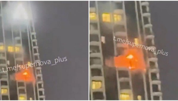 ДРОН СЕ ЗАБИО У ЛУКСУЗНУ ЗГРАДУ: Драматичан снимак из Дубаија, ватра букнула у минути (ВИДЕО)