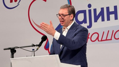 VUČIĆ U BAJINOJ BAŠTI: Nema nazad, iza nas je samo Srbija