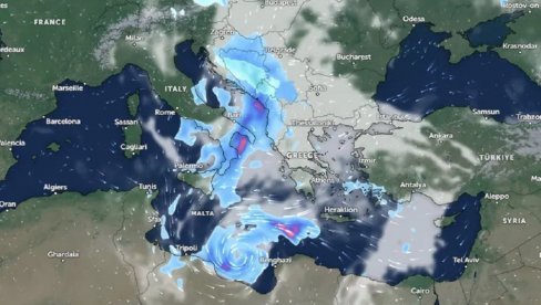 SNAŽAN CIKLON KRUŽI IZNAD MEDITERANA: Vreme se naglo promenilo, evo šta nas očekuje u narednim danima