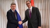 VUČIĆ SA RUSKIM MINISTROM: Razgovarali o ključnim pitanjima od strateškog značaja za energetsku i ekonomsku stabilnost Srbije