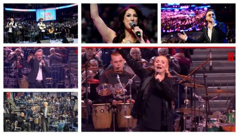 ARENA PEVA S VESNOM ZMIJANAC I ČEKA VUČIĆA: Na mitingu SNS nastupili poznati izvođači (FOTO/VIDEO)