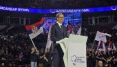 VUČIĆ NA VELIKOM SKUPU SNS U KRCATOJ ARENI: Srbija je naša porodica (FOTO/VIDEO)