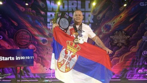 ТРОБОЈКА ПОНОВО НА ПОСТОЉУ: Лесковчанин Живорад Марковић тријумфовао на светском првенству у паурлифтингу у Пољској
