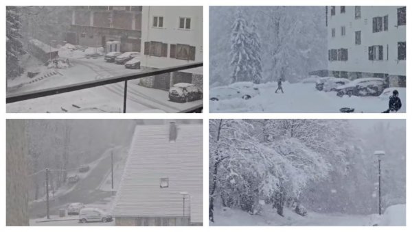 СНЕЖНИ АРМАГЕДОН У ХРВАТСКОЈ! На снази црвени аларм: Завејало на Плитвичким језерима, јака олуја у Ријеци! Ветар ломи дрвеће у Загребу