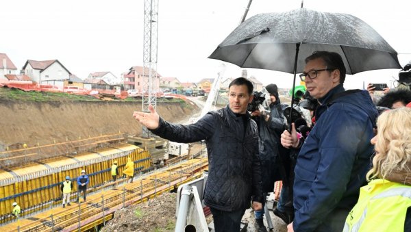 СОКО ВЕЋ ТУТЊИ МАЂАРСКОМ ПРУГОМ: Председник Србије јуче обишао радове на изградњи у оквиру пројеката за Експо 2027